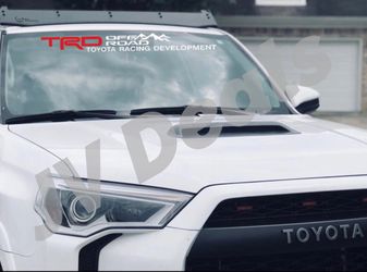 Toyota 4Runner Windshield Vinyl Decals TRD Off Road