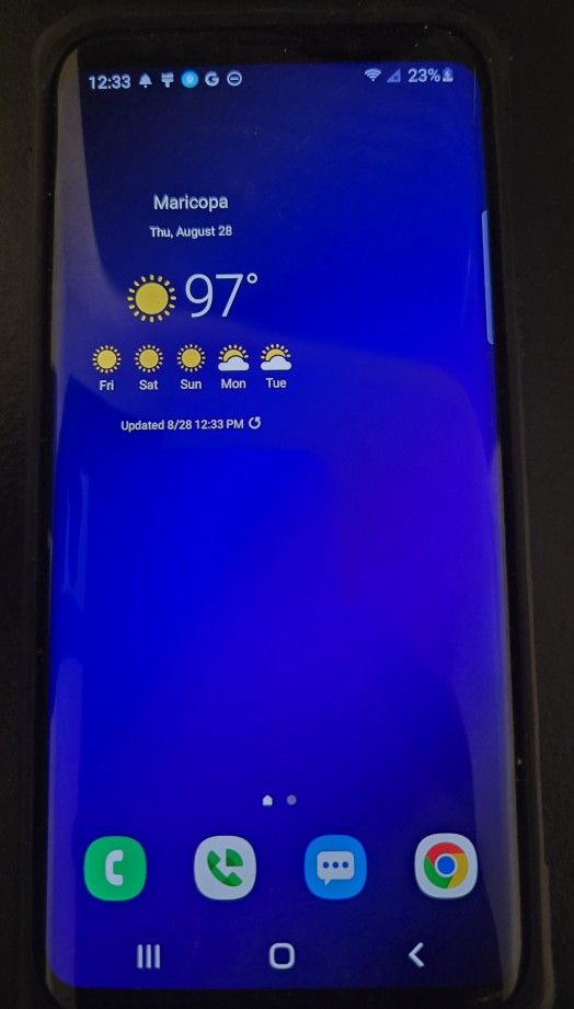 Samsung Galaxy S9 with Case