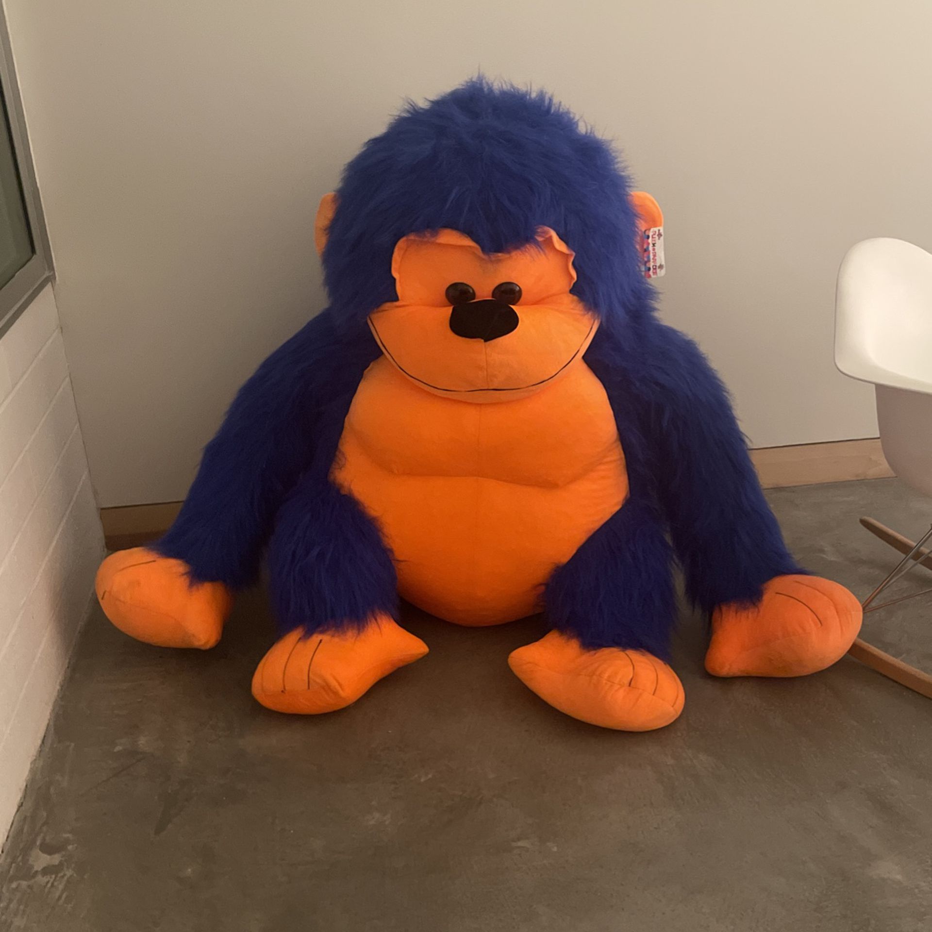 Orange and Blue huge teddy bear 