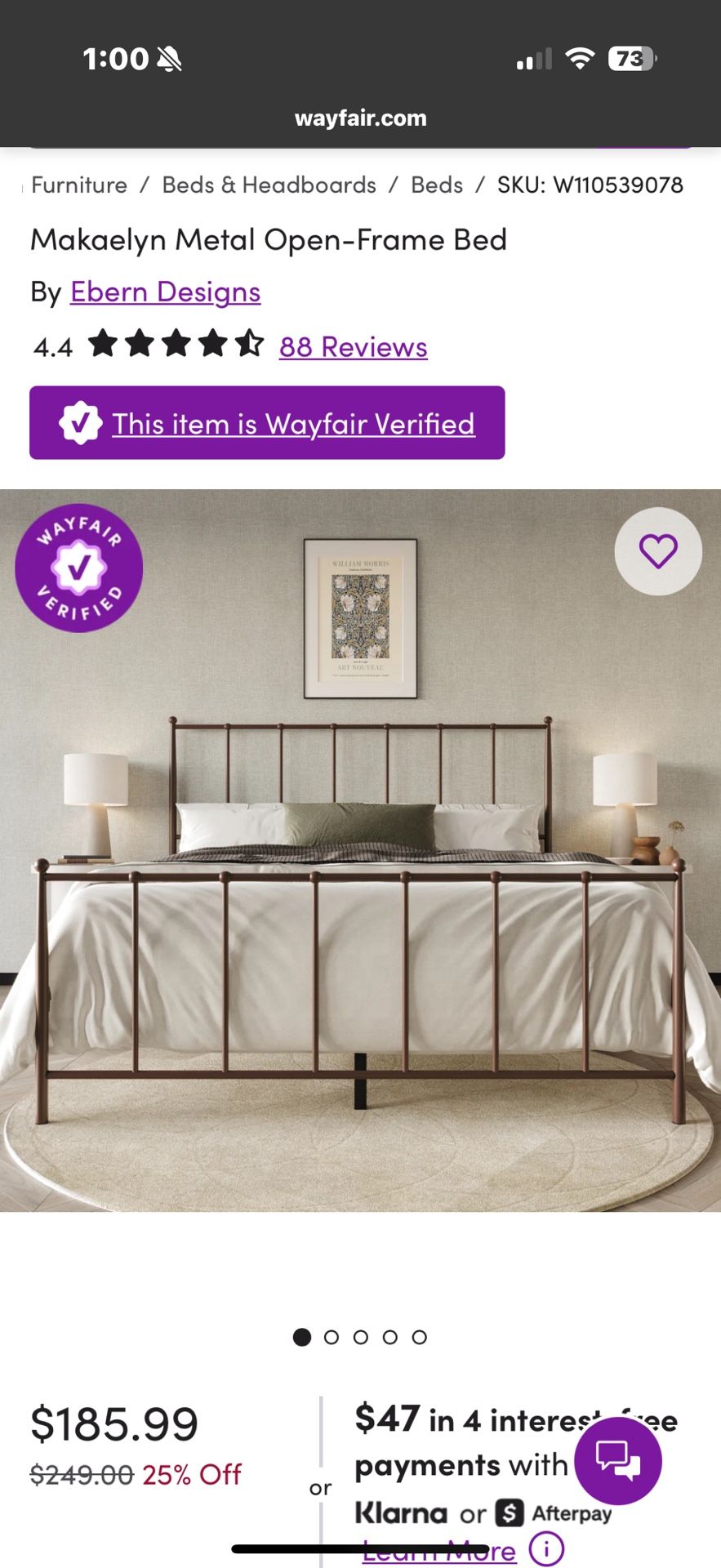 Metal Queen Bed Frame