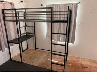Metal loft bed