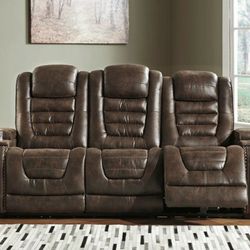 Game Zone Bark Power Reclining Sofa

