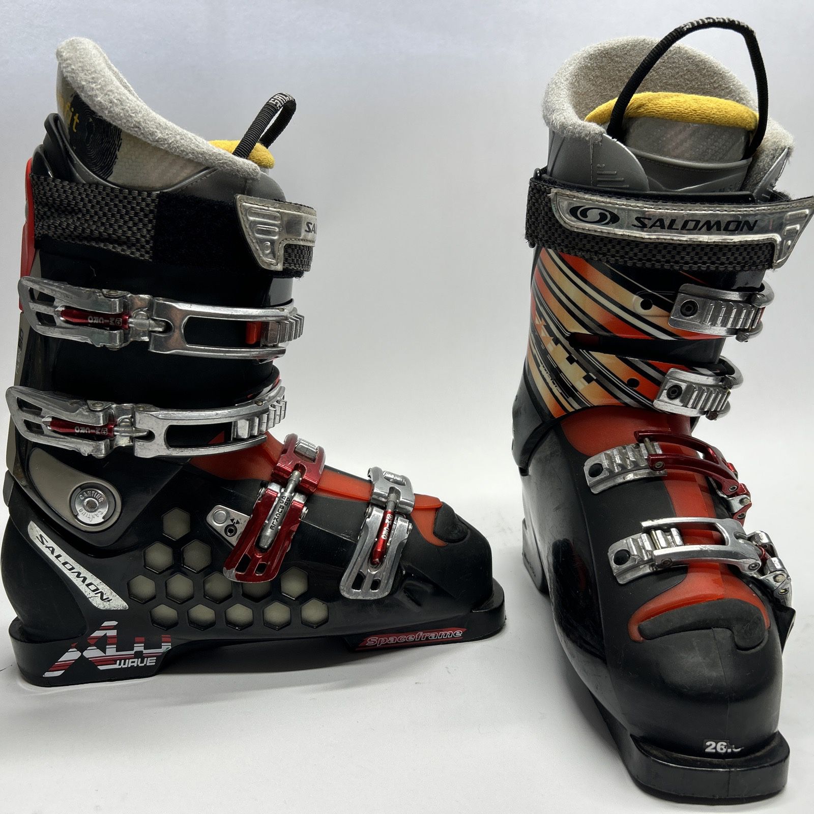 Salomon X Wave Ski Boots Flex90 Autofit 305mm 27/27.5 Black/Red