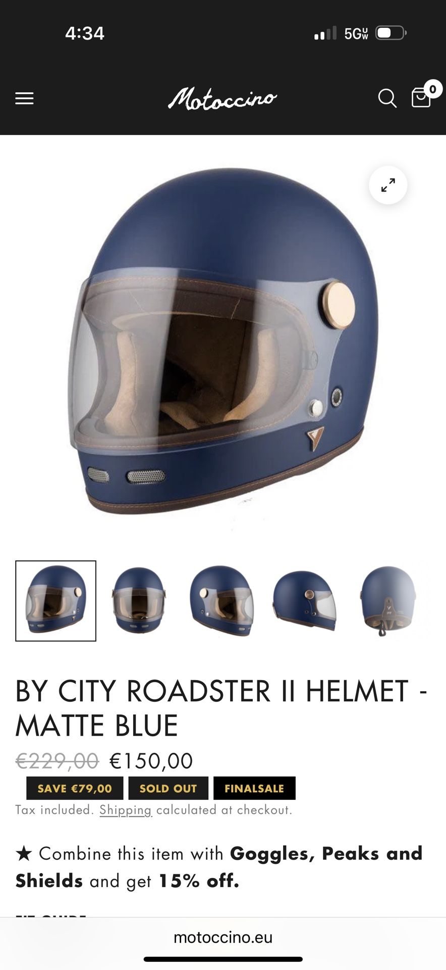 Motorcycle Helmet Size S
