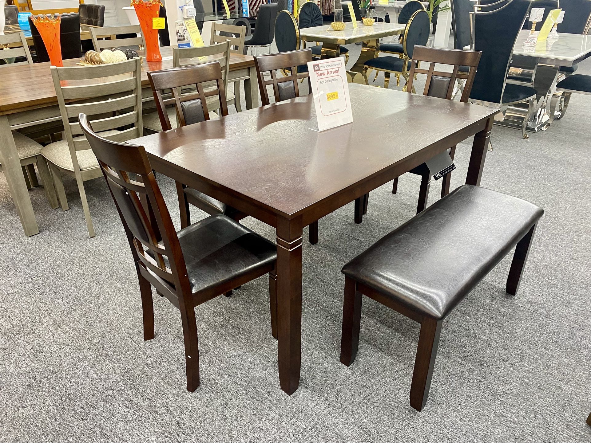 6pc Dinning Table Set $699