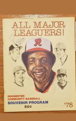 1978 Rochester Red Wings (Orioles AAA Team) Progam. Frank Robinson. Autographed