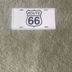 route 66 license plate
