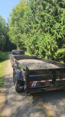 Crushed Rock / 5/8 Minus Gravel Delivery Load