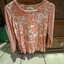 Susan Bristol women's long-sleeve top Size S