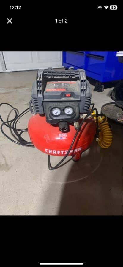 Craftsman Pancake Air Compressor With Air Tools