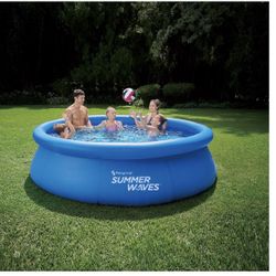 Summer Waves 10ft X 30in Quick Set Ring Pool With 600 GPH Filter Pump SHIP TODAY. Condition is "New". Shipped with FedEx Ground or FedEx Home Delivery