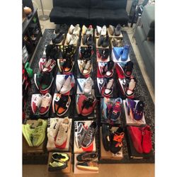 Jordan’s yeezys Nike’s adidas size 4.5-13