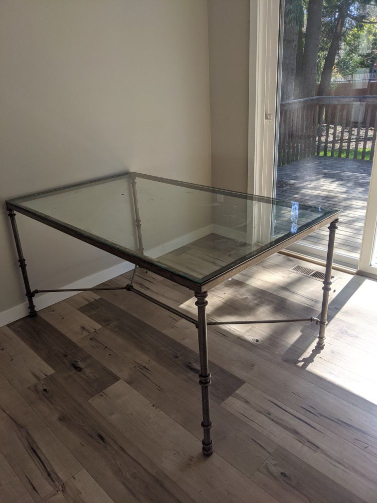 Glass table and chairs free