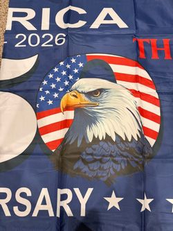 Brand New Double-sided 250th Anniversary Flag 3x5 FT Design Incorporating Elements of an Eagle and a