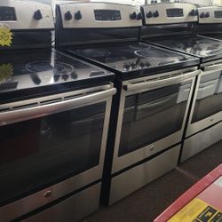 GE ELECTRIC RANGES STOVE OVEN STAINLESS STEEL WORK GREAT CONDITIONS DELIVERY AVAILABLE $330 EACH 