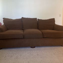 Brown Couch & Loveseat
