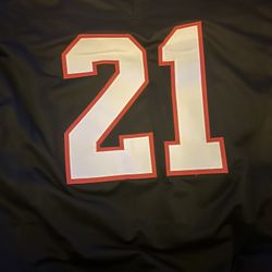 Deion Sanders Signed And Certified Falcons Jersey