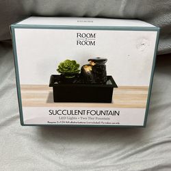 Room 2 Room Succulent Fountain - BRAND NEW NEVER USED