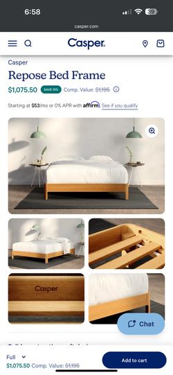 Casper Queen Bed frame | model: repose