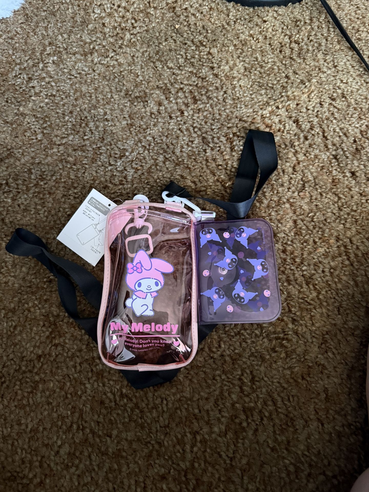 Plastic My Melody with Kuromi coun bag
