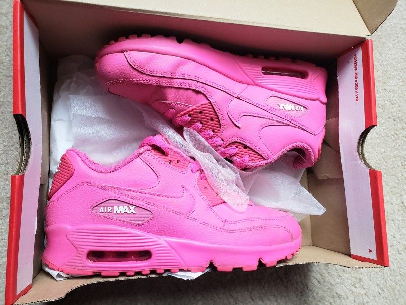 Nike Air Max 90Laser Fuchsia (GS)/Girls Shoes/Sneakers/Nike/Sports $80 OBO
