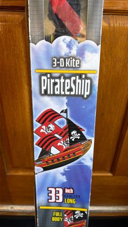 Rare 2016 3-D Pirate Ship Kite original packaging