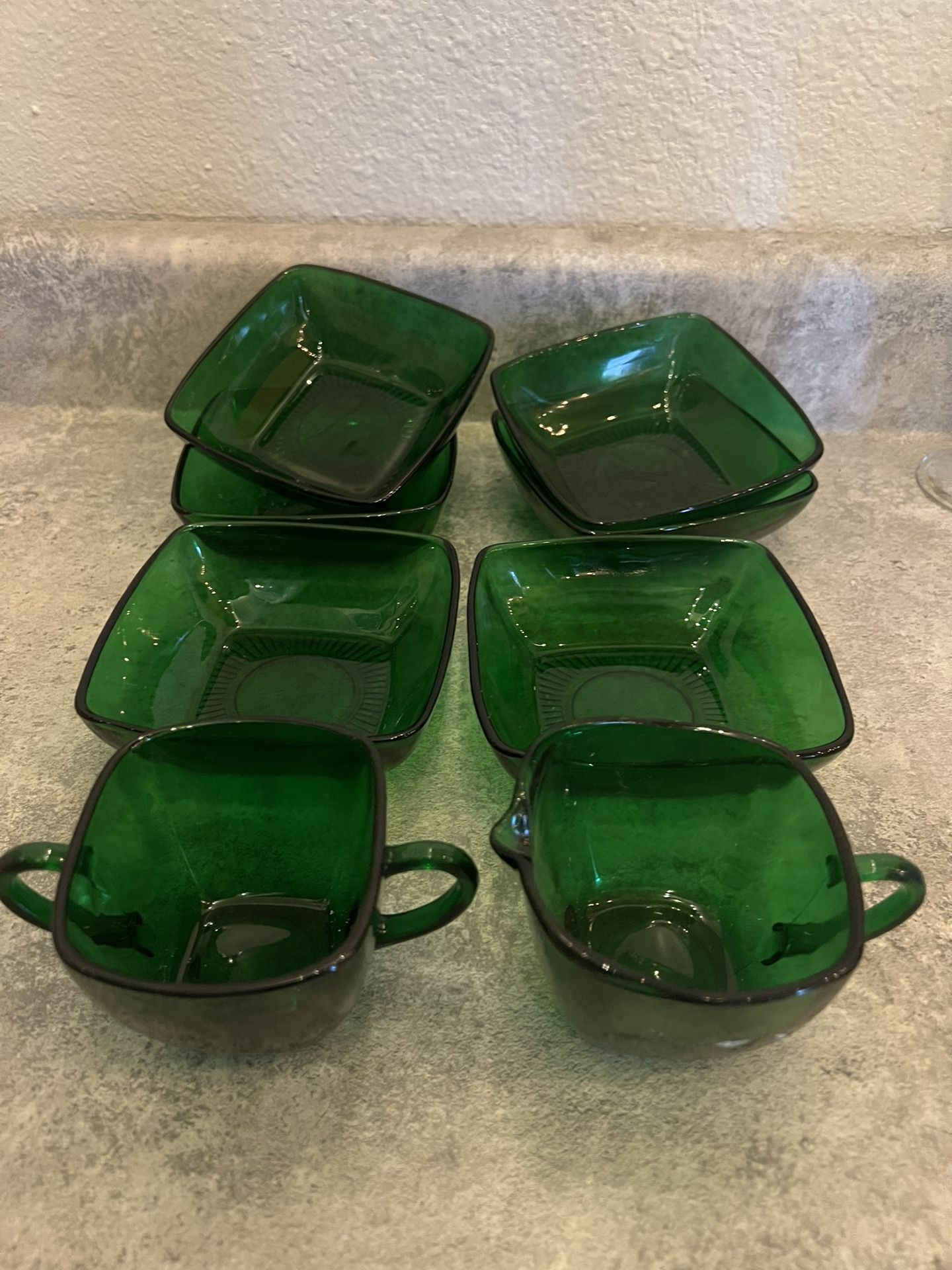 Anchor Hocking Vintage Green Glassware