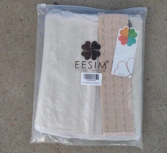 3XL EESIM Latex Waist Trainer Sport Girdle for Women Corset Body Shaper Beige