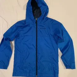 Columbia Boys Girls Size S Small 8 Windy Explorer Omni-Shield Hooded Windbreaker Jacket hoodie shirt