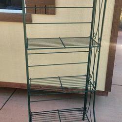 Foldable, Green Plant Stand/ Bakers rack  $50 Or Best Offer 