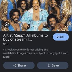 Zapp concert Ticket