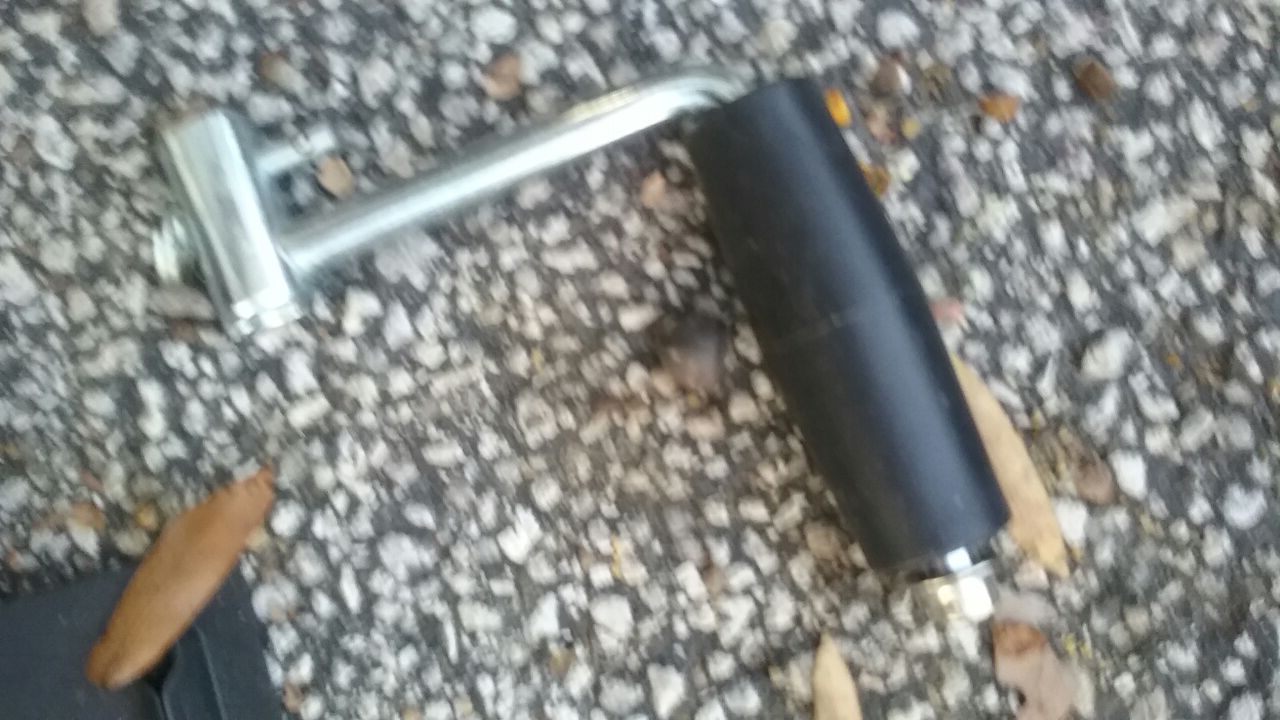 Handle for basketball hoop setup