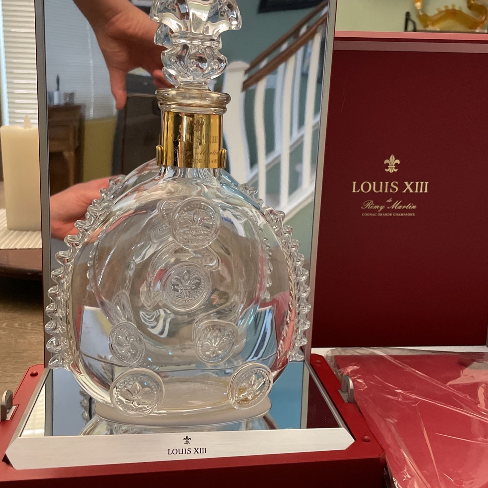 remy martin louis xiii empty baccarat bottle