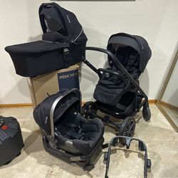 Nuna Mixx Stroller With Car Seat And Bassinet 
