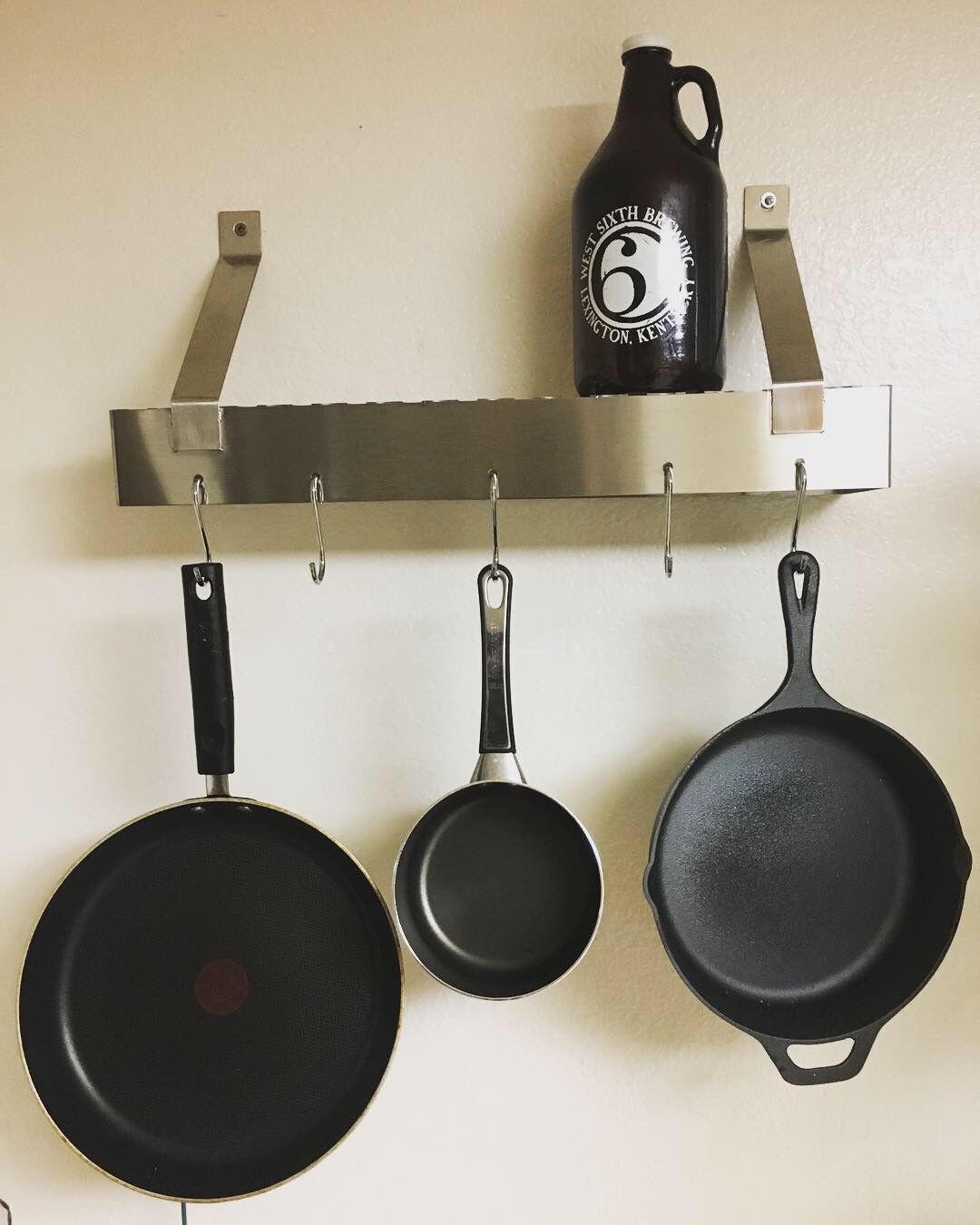 Kitchen pot rack stainless steel