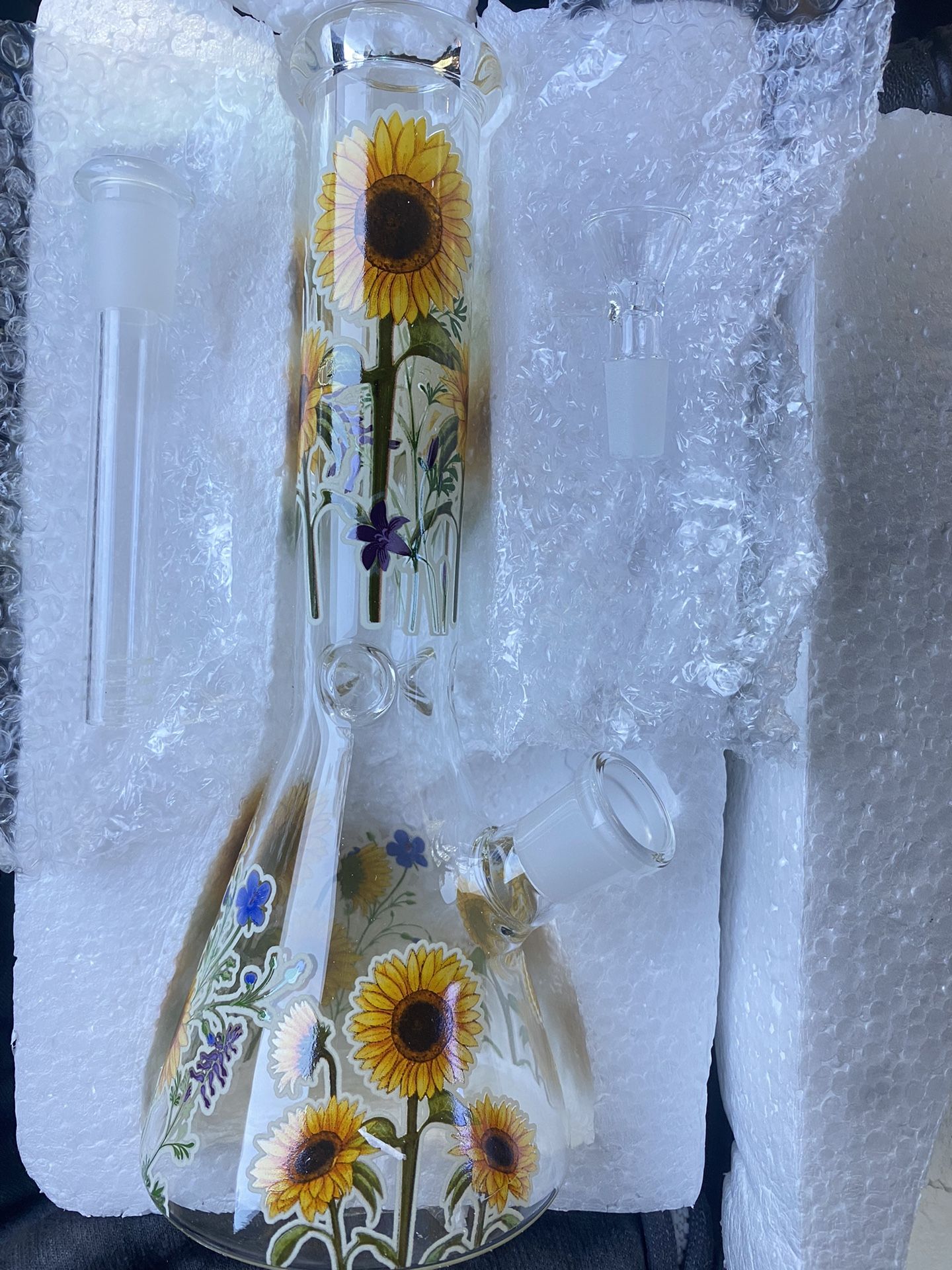 Flower Vase With Bowl And Down Stem