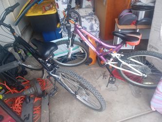 mountain bikes