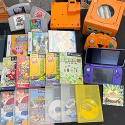 Pokemon Colosseum Celebi Bonus Disc, Gameboy Player, Kirby Squeak Squad, Thousand Year Door, Explorers of Time / Explorers of Darkness