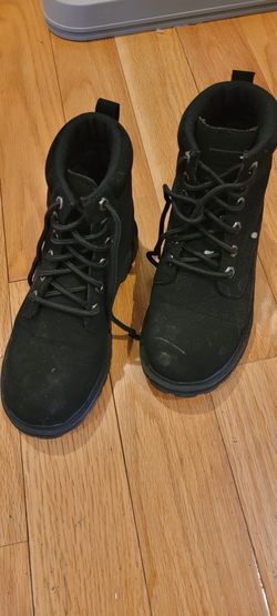 Black High Top Boots Kids 