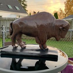 The Classic Brown Buffalo Statue