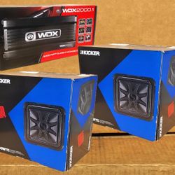 Kicker L7 Solo-Baric 12" Dual 4-Ohm Subwoofers L7S12 DB Drive Mono Amplifier Package 🚨 Payment Options Available 🚨 No Credit Needed 🚨 