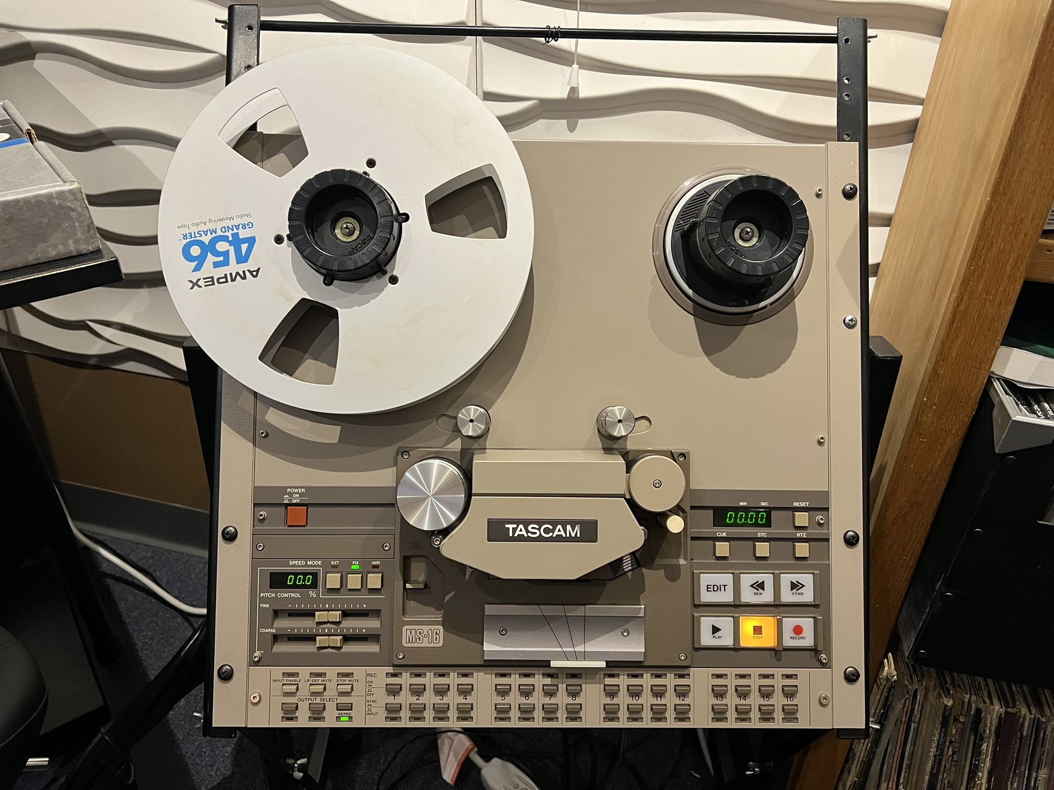 Tascam MS-16 1’ Reel To Reel 16-Track  Recorder
