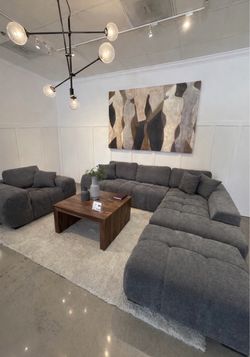 LABOR DAY SALE!!!! GREY BUBBLE SECTIONAL 😍😍😍