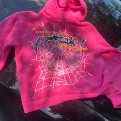 Pink Spider Hoodie 