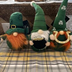 New Saint Patrick’s Day Gnomes 10” X 6” Tall