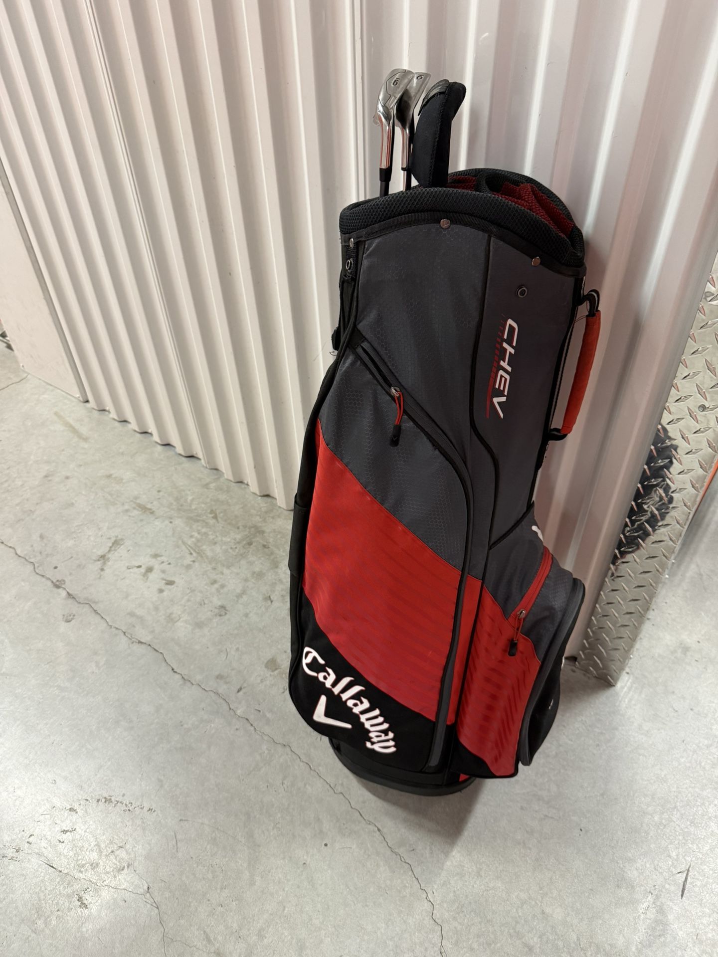 Callaway Chev 14 Way Golf Bag + Clubs