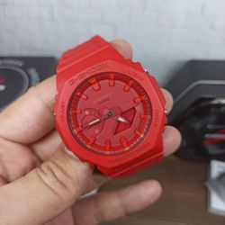 Red G-Shock GA2100