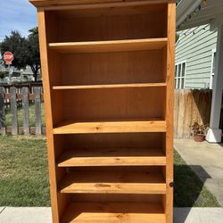 Wooden Bookshelf (Real Wood) Heavy/Sturdy $380 OBO
