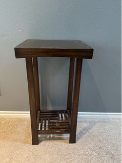 Solid Wood Plant Stand / End Table