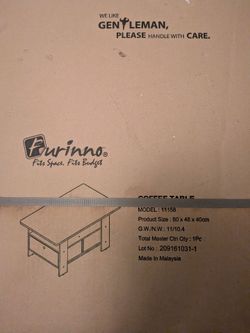FURINNO COFFEE TABLE BROWN